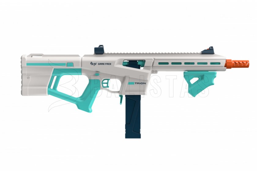 Blastergeweer Game Face Trion voor schuimprojectielen blauw