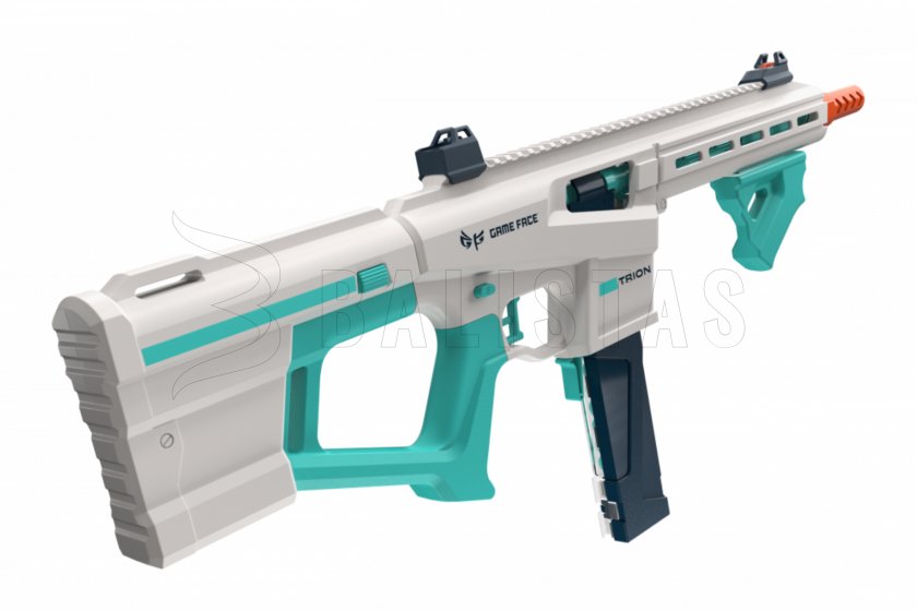Blastergeweer Game Face Trion voor schuimprojectielen blauw