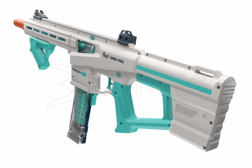 Blastergeweer Game Face Trion voor schuimprojectielen blauw