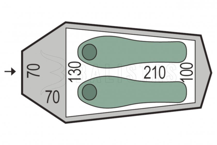 Tent Pinguin Arris Extreme DAC Groen