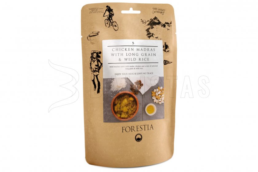 Kuřecí Madras met langgraan- en wilde rijst 350g Forestia