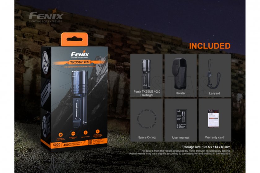 LED zaklamp Fenix TK35 UE V2.0