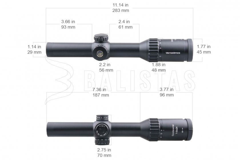 Richtkijker Vector Optics Continental x6 1-6x24 SFP G4 MOA