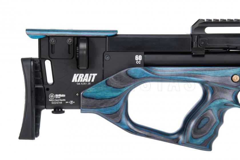 Luchtbuks AirMaks Krait WX 700cc 6,35mm Blue Lamino
