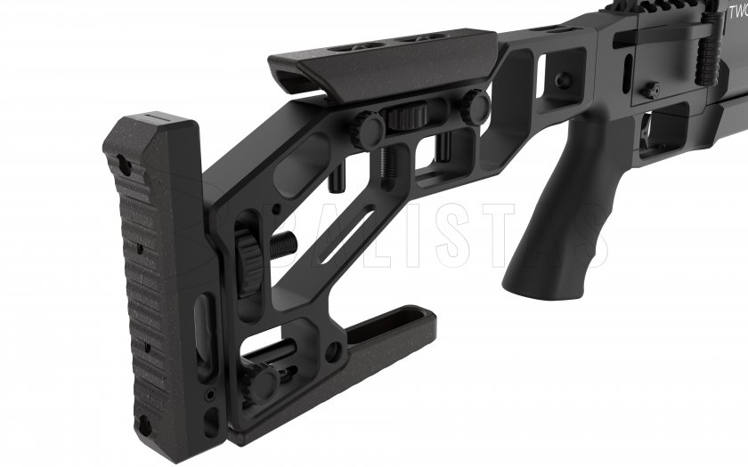 Luchtdrukgeweer EPIC TWO 4,5mm, CZ 300mm, CFB, Picatinny, inklapbare kolf