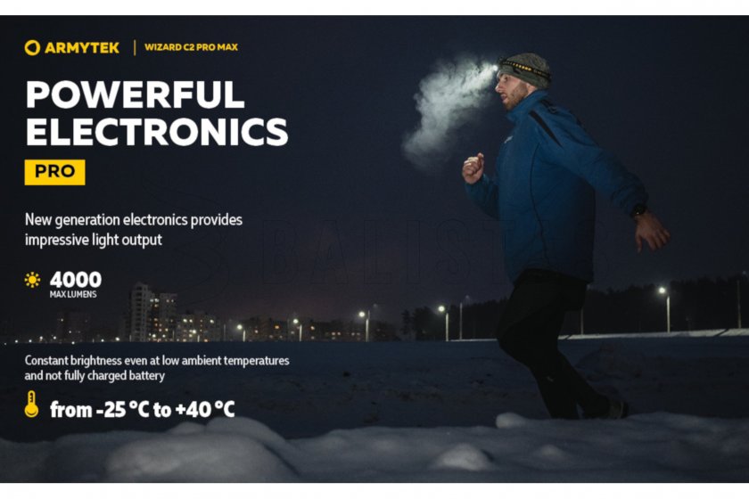 Hoofdlamp Armytek Wizard C2 Pro MAX Koud licht