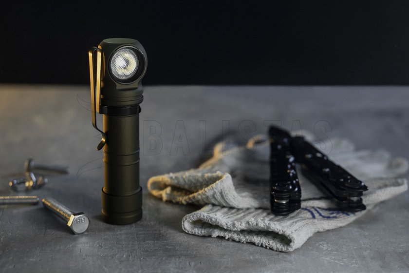 Hoofdlamp Armytek Wizard C2 Pro MAX Olive Koud licht
