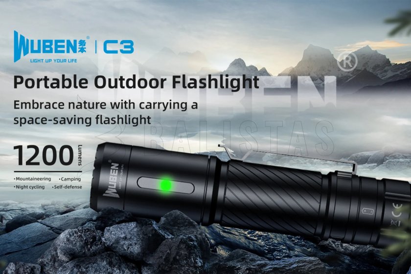 Zaklamp Wuben C3