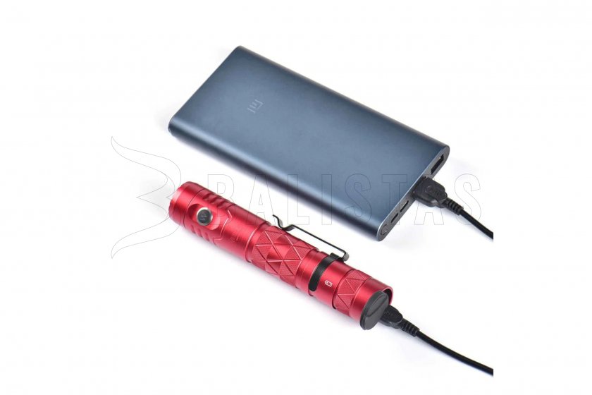 Zaklamp Wuben E12R rood