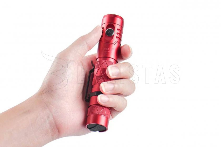 Zaklamp Wuben E12R rood