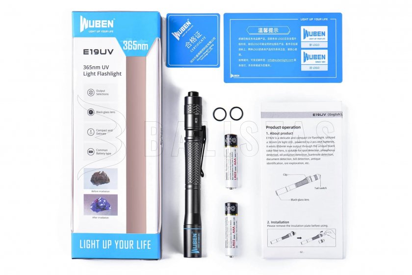 Zaklamp Wuben E19
