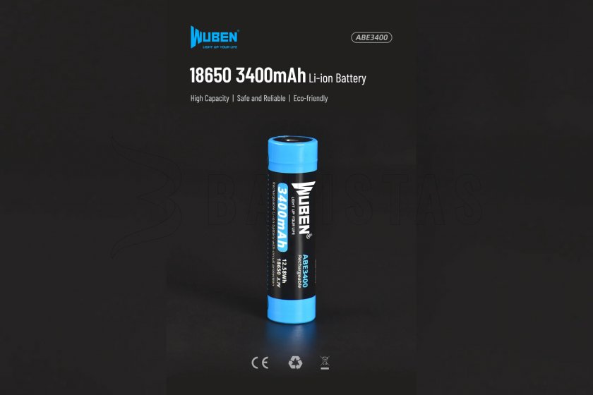 Batterij Wuben 3400B x Li-Ion 3400mAh