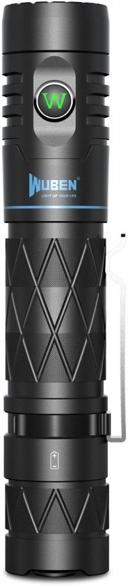 Zaklamp Wuben E12R zwart
