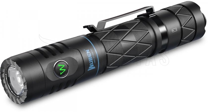 Zaklamp Wuben E12R zwart