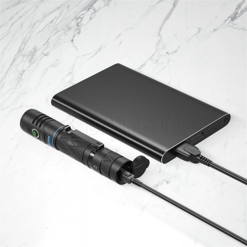 Zaklamp Wuben E12R zwart