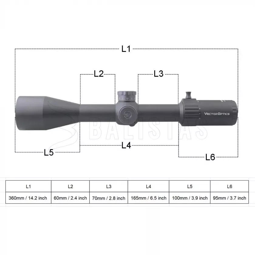 Richtkijker Vector Optics Marksman 6-24X50 FFP MRAD