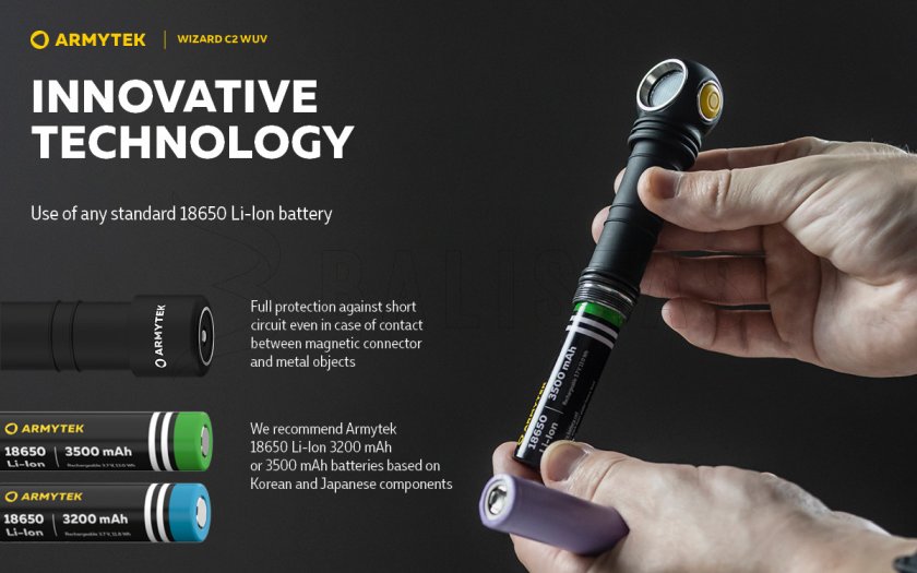 Hoofdlamp Armytek Wizard C2 WUV
