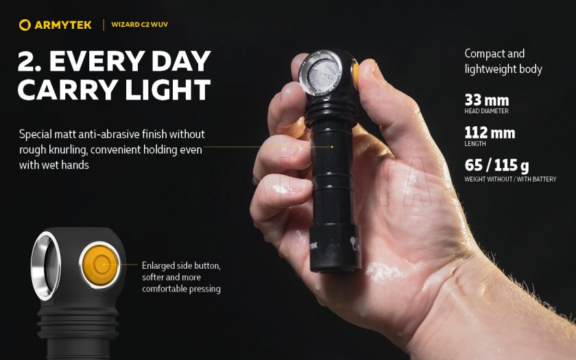 Hoofdlamp Armytek Wizard C2 WUV