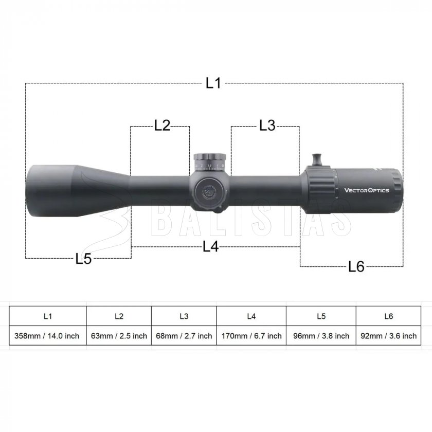 Richtkijker Vector Optics Marksman 4-16X44 FFP MRAD