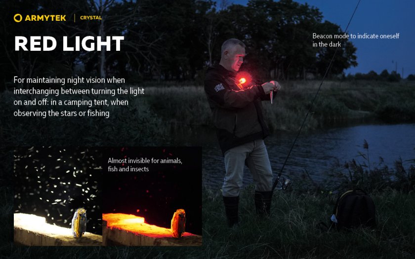 Multifunctionele hoofdlamp Armytek Crystal Green