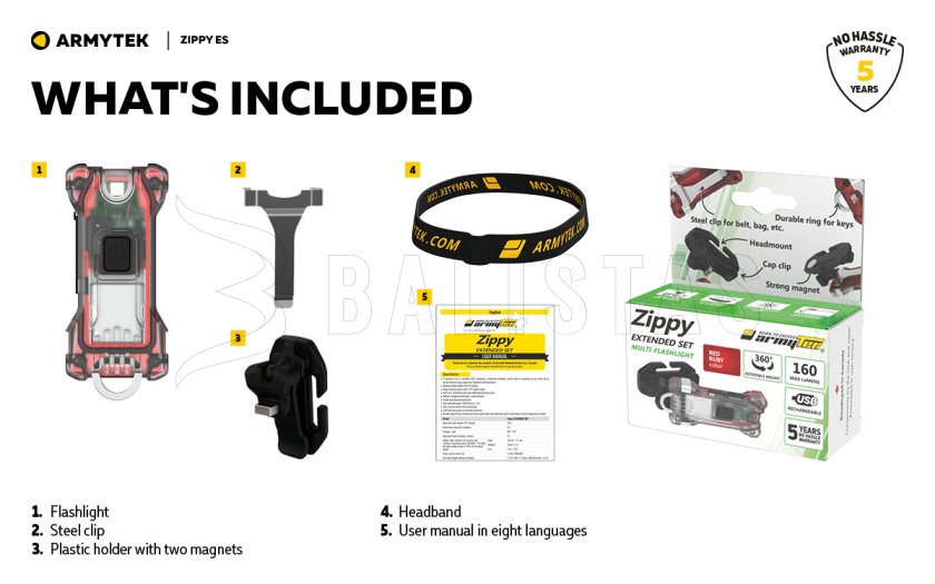 Sleutelhanger Armytek Zippy ES Green