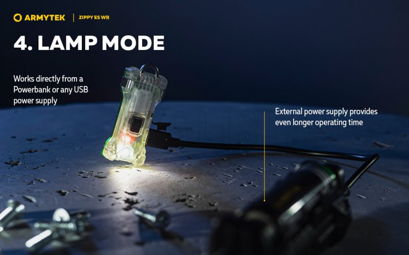 Sleutelhanger Armytek Zippy ES WR Red