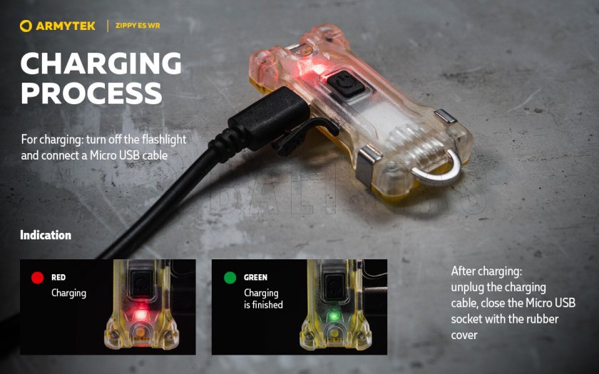Sleutelhanger Armytek Zippy ES WR Red