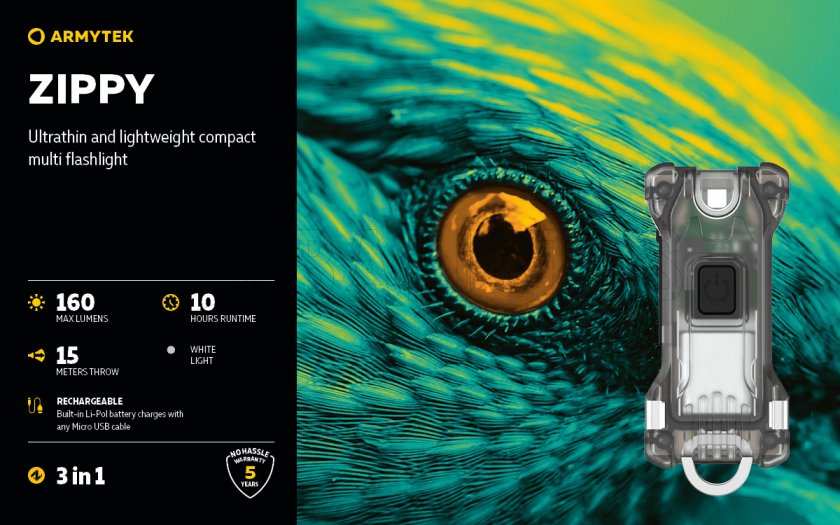Sleutelhanger Armytek Zippy Green