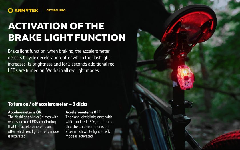 Multifunctionele zaklamp Armytek Crystal Pro - grijs