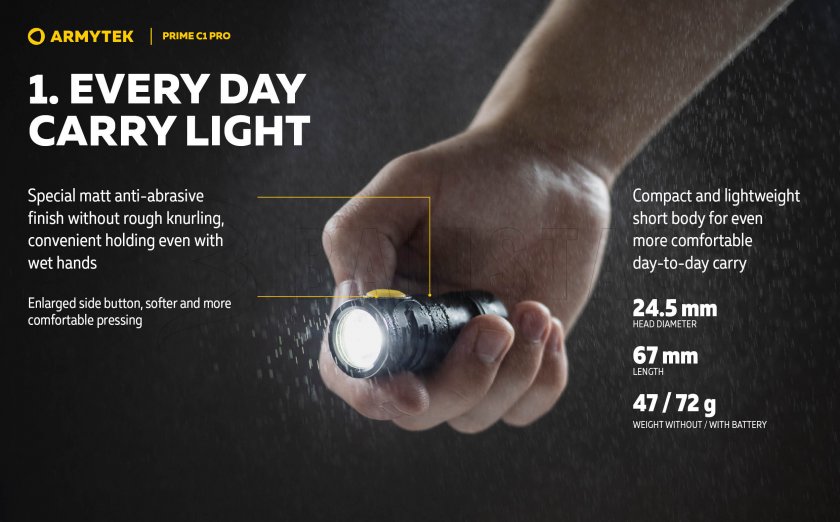 Zaklamp Armytek Prime C1 Pro warm light