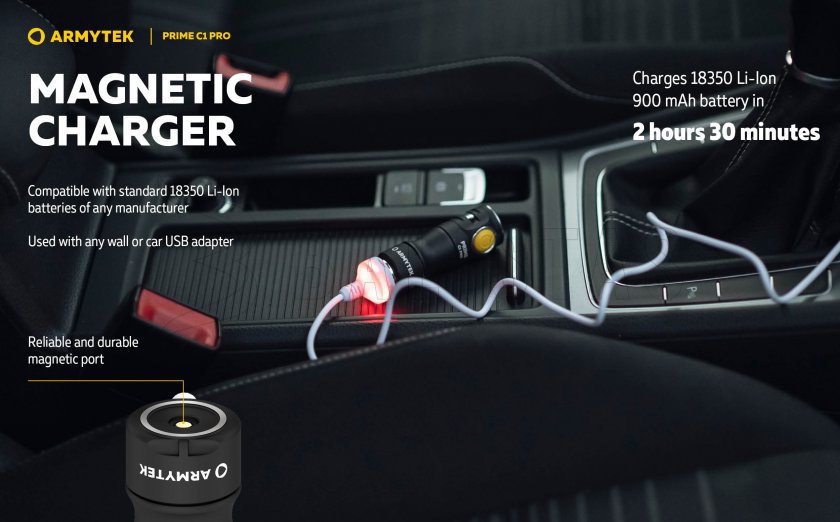 Zaklamp Armytek Prime C1 Pro koud licht
