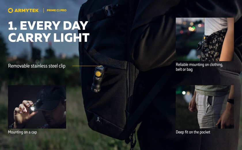 Zaklamp Armytek Prime C1 Pro koud licht
