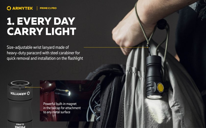 Zaklamp Armytek Prime C1 Pro koud licht