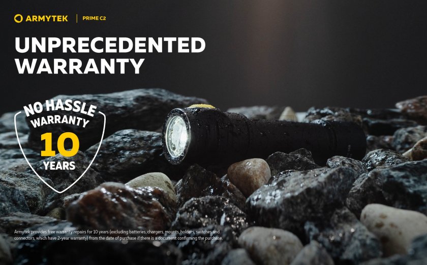Zaklamp Armytek Prime C2 - warm licht