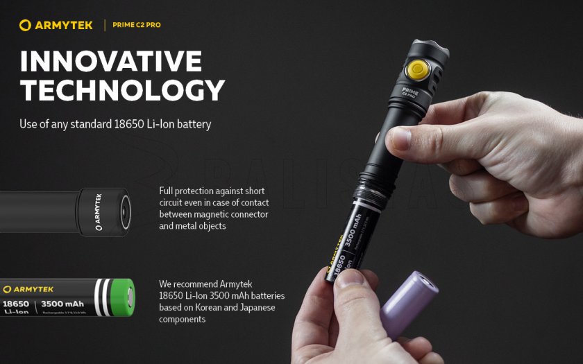 Zaklamp Armytek Prime C2 Pro v4 Koud licht