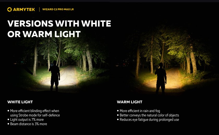 Zaklamp Armytek Wizard C2 Pro MAX LR koud licht