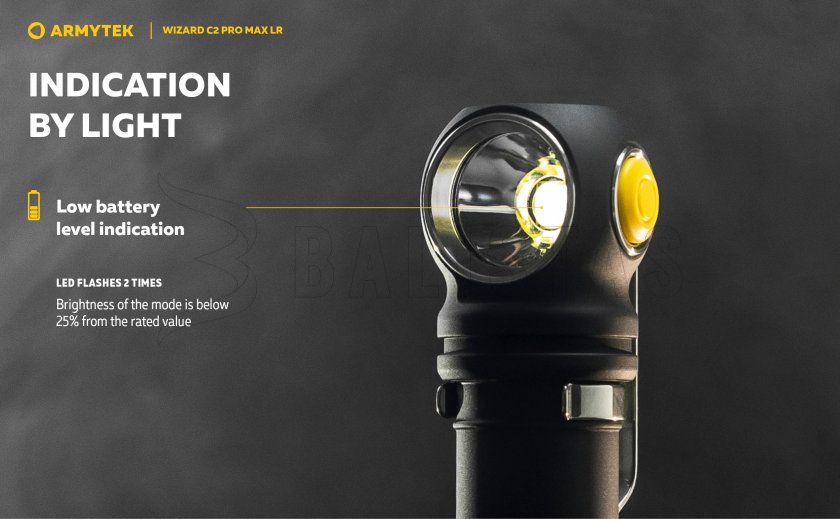 Zaklamp Armytek Wizard C2 Pro MAX LR koud licht