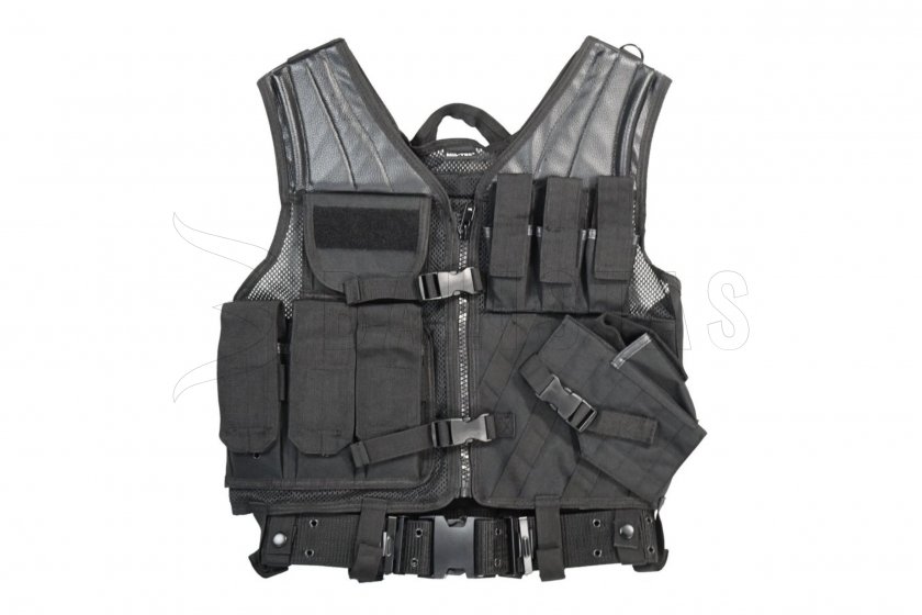 Tactisch vest Mil-Tec CROSSDRAW USMC zwart