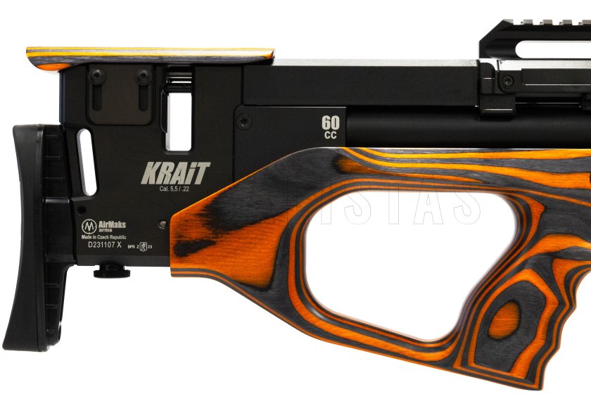 Luchtgeweer AirMaks Krait WX Tube 6,35mm Orange Lamino