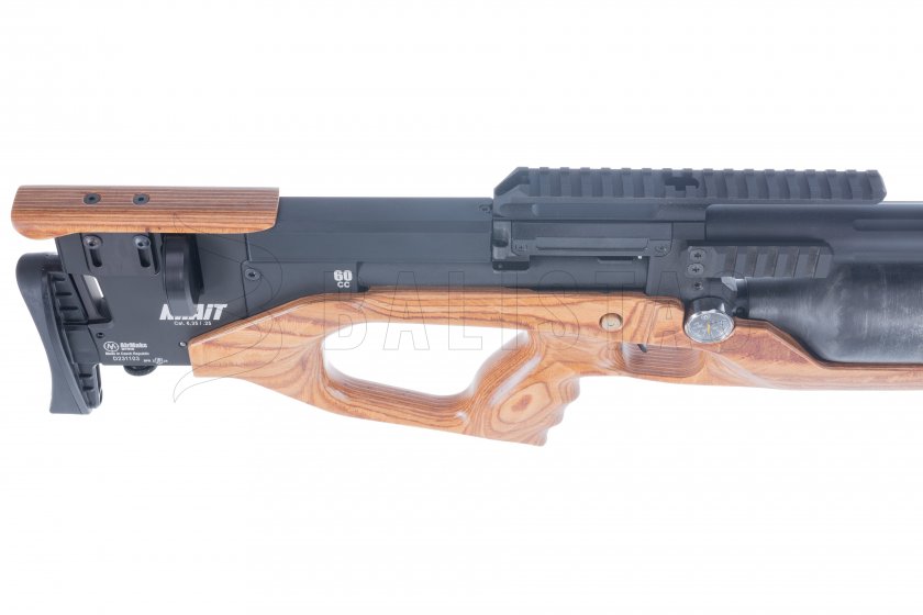 Luchtgeweer AirMaks Krait WL 6,35mm Light Brown Lamino