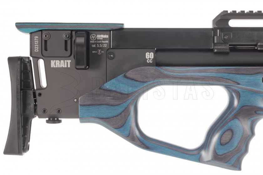 Luchtbuks AirMaks Krait W Tube 5,5mm Blue Lamino