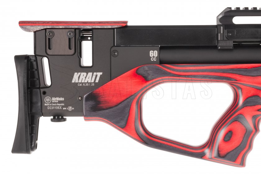 Luchtbuks AirMaks Krait WX Tube 6,35mm Red Lamino