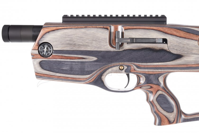 Luchtgeweer AirMaks Caiman 4,5mm grey/brown lamino