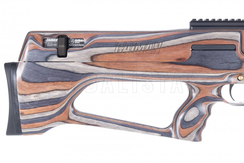 Luchtgeweer AirMaks Caiman 4,5mm grey/brown lamino