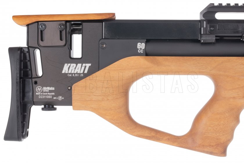 Luchtgeweer AirMaks Krait WL Tube 6,35mm Walnut