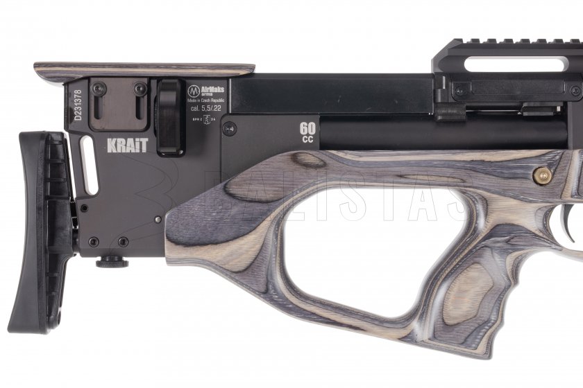 Luchtbuks AirMaks Krait W Tube 5,5mm Grey Lamino