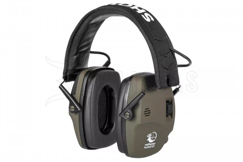 Koptelefoon RealHunter Active ProSHOT BT Olijfgroen