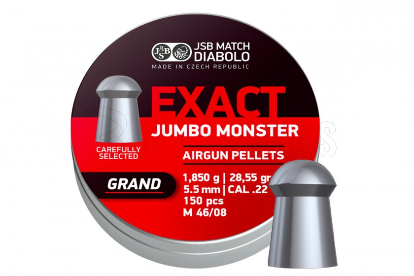 Diabolo JSB Exact Jumbo Monster Grand 5,52mm 150st