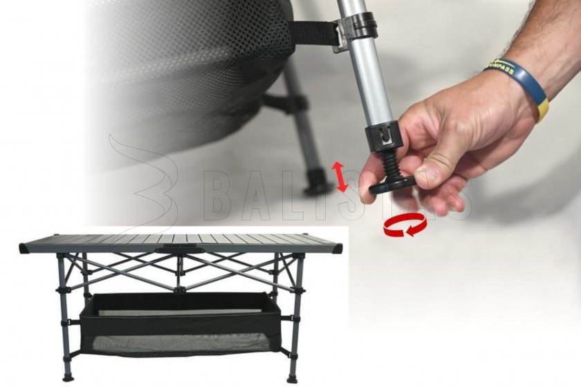 Klaptafel kempingový skládací ROLL 123x55cm