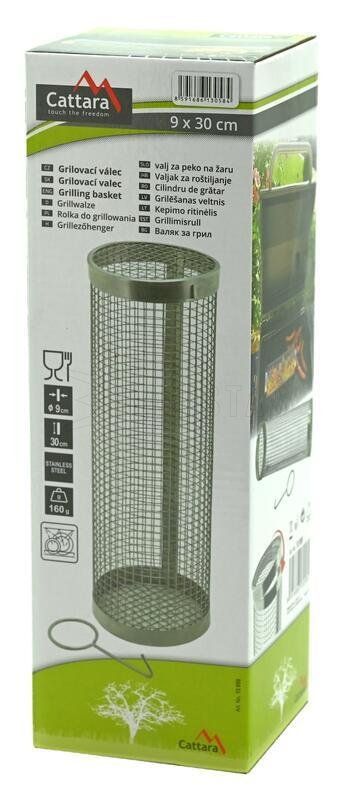 Grillrol rvs 9x30cm